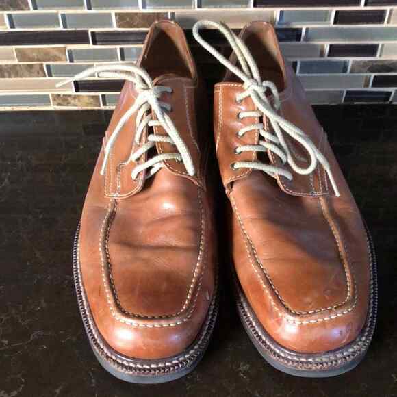 Johnston and Murphy Camel tan leather lace up shoes Men’s Size‎ 10.5 main image 5